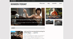 Desktop Screenshot of khmer-today.com