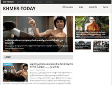 Tablet Screenshot of khmer-today.com